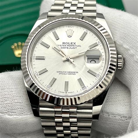 rolex datejust jubilee silver dial|Rolex Datejust 41 bezel.